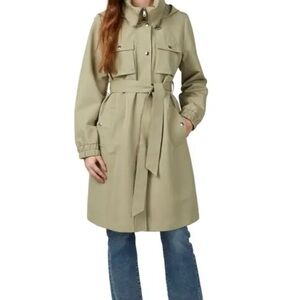 NVLT Green/Beige Trench Coat